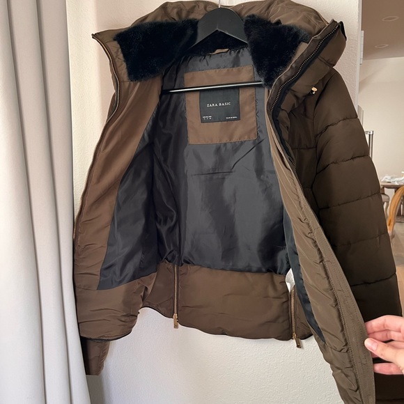 brown jacket from Zara size S - Picture 4 of 7